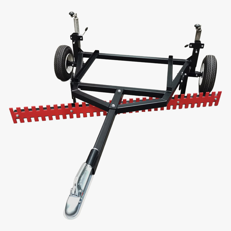 Vägskrapa , 180cm arbetsbredd. Ett tillbehör till ATV fyrhjuling utformat för styrka, säkerhet och funktion i Scandinaviskt klimat.