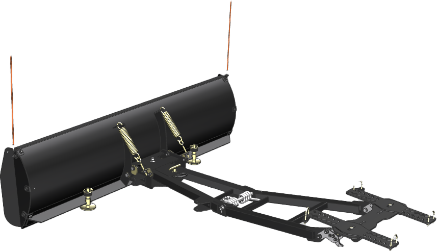 Plogpaket ATV Click N Go highrise 150 cm, Komplett plogpaket med fäste som passar alla fyrhjulingar. Ett tillbehör till ATV fyrhjuling utformat för styrka, säkerhet och funktion i Scandinaviskt klimat. 2
