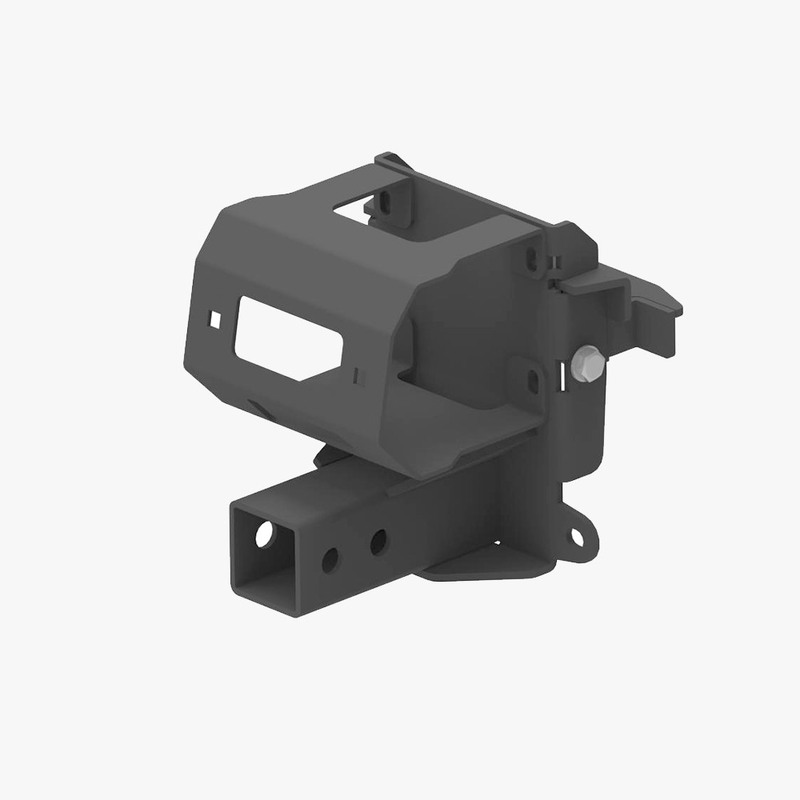 Vinschfäste bak Loncin med 2? receiver, Passar LONCIN XWOLF 550 / 550L och  700 / 700L (2024–). Ett tillbehör till ATV fyrhjuling utformat för styrka, säkerhet och funktion i Scandinaviskt klimat.