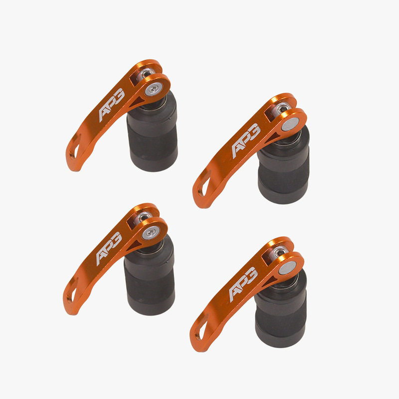 Snabbfäste Linhai - Quick release 4-pack, Passar Linhai orginal kompositrack. Ett tillbehör till ATV fyrhjuling utformat för styrka, säkerhet och funktion i Scandinaviskt klimat.