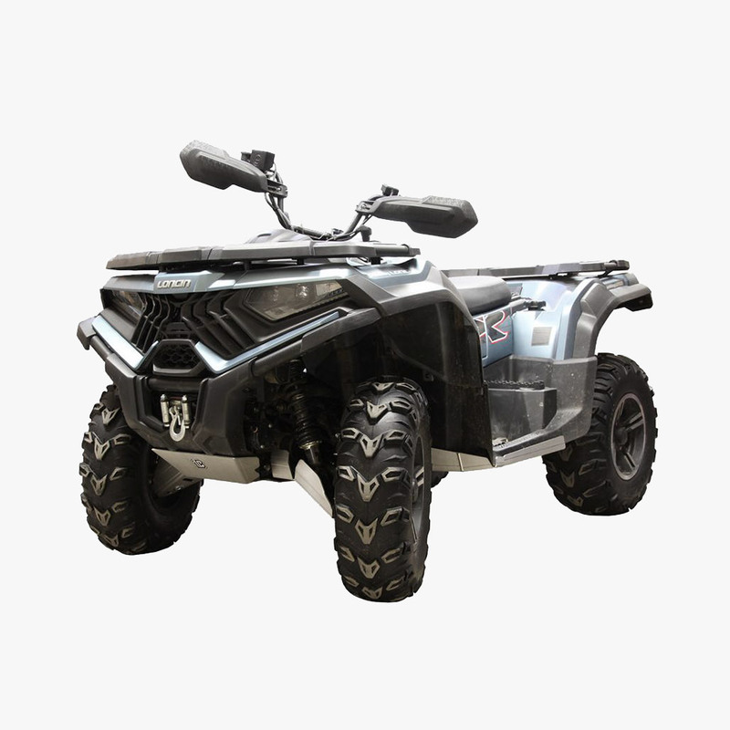 Hasplåt Loncin och Goes lång komplett kit i aluminium, Passar LONCIN XWOLF 550L/700L (2-up) och GOES XWOLF 700 MAX (2024-). Ett tillbehör till ATV fyrhjuling utformat för styrka, säkerhet och funktion i Scandinaviskt klimat. 2