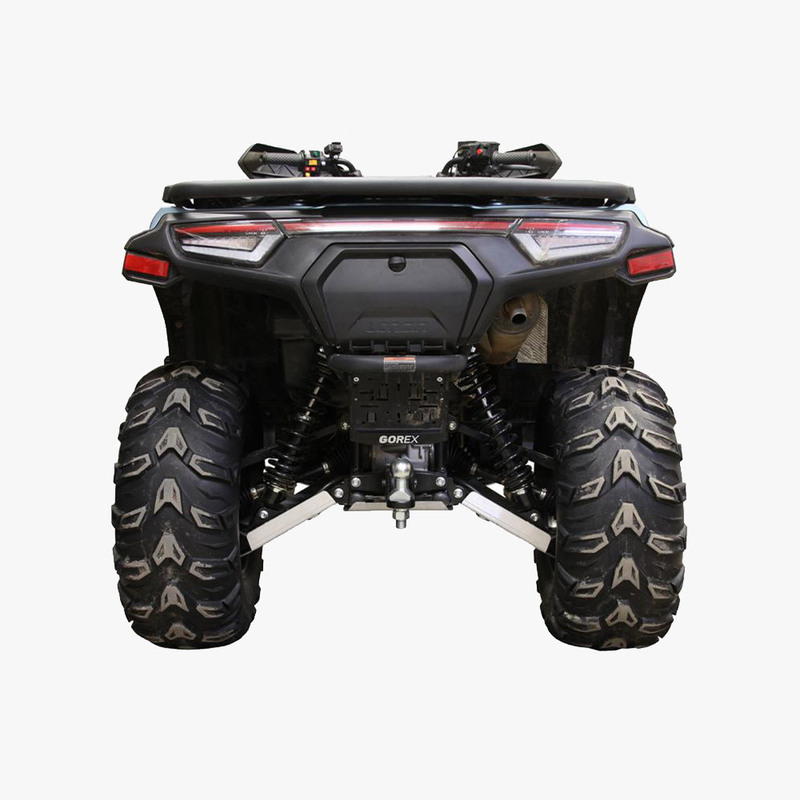 Hasplåt Loncin och Goes lång komplett kit i aluminium, Passar LONCIN XWOLF 550L/700L (2-up) och GOES XWOLF 700 MAX (2024-). Ett tillbehör till ATV fyrhjuling utformat för styrka, säkerhet och funktion i Scandinaviskt klimat. 3