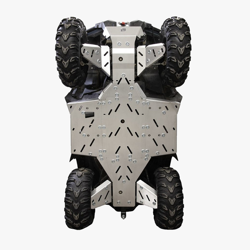 Hasplåt Loncin och Goes lång komplett kit i aluminium, Passar LONCIN XWOLF 550L/700L (2-up) och GOES XWOLF 700 MAX (2024-). Ett tillbehör till ATV fyrhjuling utformat för styrka, säkerhet och funktion i Scandinaviskt klimat.