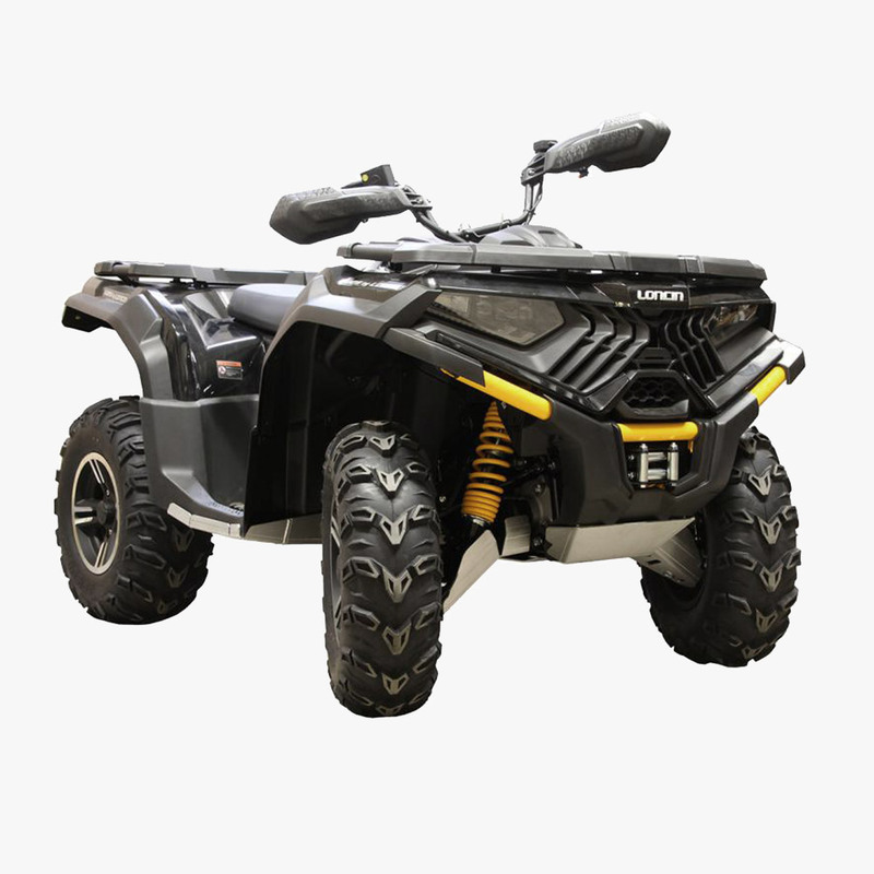 Hasplåt Loncin och Goes komplett kit i aluminium, Passar LONCIN XWOLF 550/700 och GOES XWOLF 700 (2024-). Ett tillbehör till ATV fyrhjuling utformat för styrka, säkerhet och funktion i Scandinaviskt klimat. 3