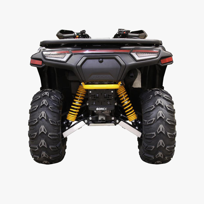 Hasplåt Loncin och Goes komplett kit i aluminium, Passar LONCIN XWOLF 550/700 och GOES XWOLF 700 (2024-). Ett tillbehör till ATV fyrhjuling utformat för styrka, säkerhet och funktion i Scandinaviskt klimat. 4