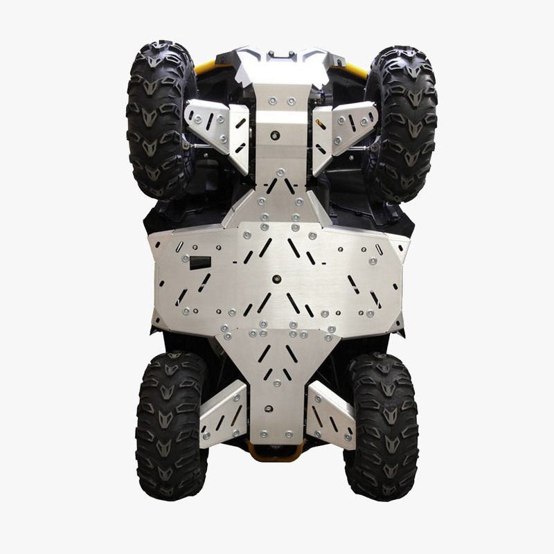 Hasplåt Loncin och Goes komplett kit i aluminium, Passar LONCIN XWOLF 550/700 och GOES XWOLF 700 (2024-). Ett tillbehör till ATV fyrhjuling utformat för styrka, säkerhet och funktion i Scandinaviskt klimat.